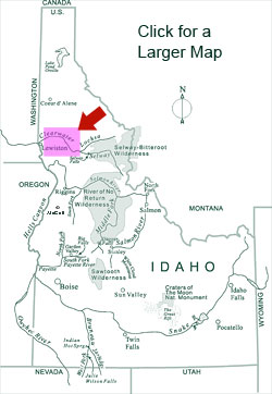 Map - Clearwater River Idaho