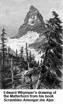 Edward Whymper's drawing of the Matterhorn
