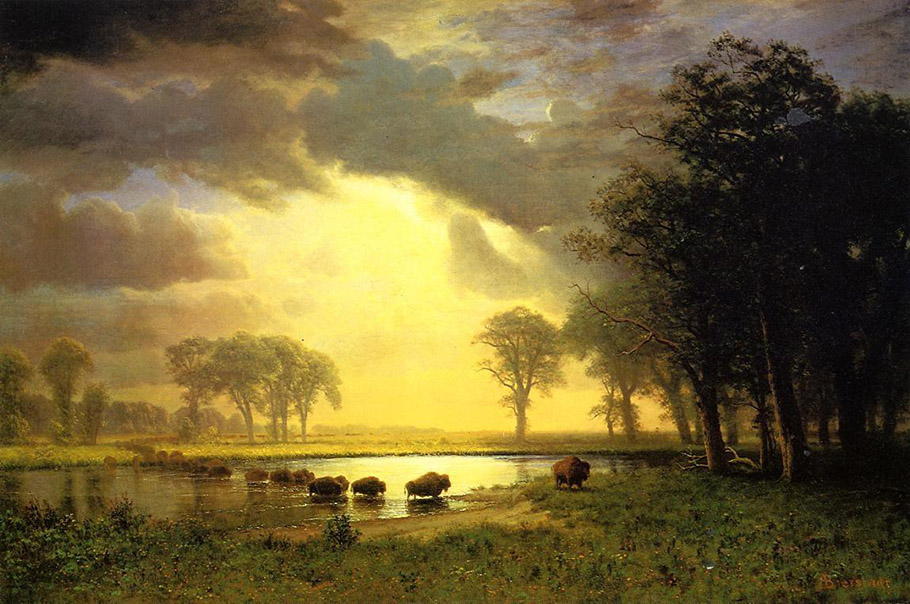 Albert Bierstadt: Buffalo Trail